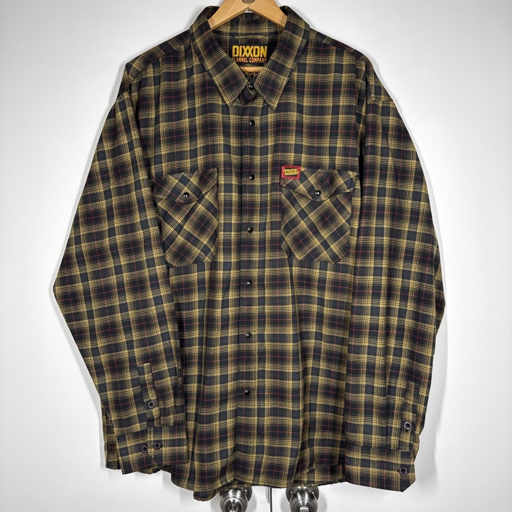 Dixxon Flannel Co Proper Baggers Mens 3XL Long Sleeve Flannel Pearl Snap NWOT